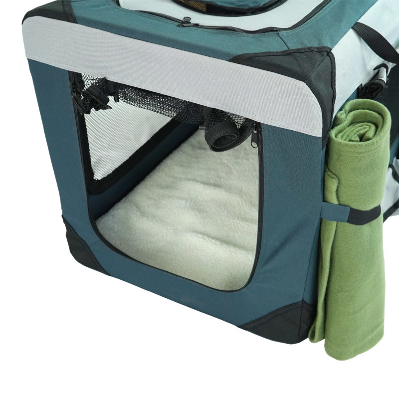 Breathable 27.5in Outdoor Pet Carrier 20.5in Dog Travel Bag With Wheels