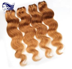 China Colorful Human Hair Extensions For Girls , Colored Real Hair Extensions wholesale