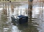 Black RC boat DESS autopilot remote control bait boat DEVC-110