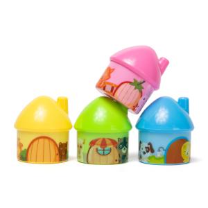 China House Hut Double Hole Cartoon Pencil Sharpener Child Safe wholesale