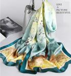Breathable Scarf Custom Silk Neck Scarf Women 100% Silk Printed High Quality