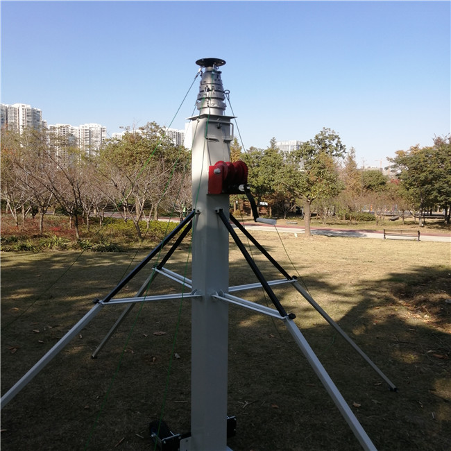 Tripod Hand Push Up Antenna 6M Telescopic Mast Pole