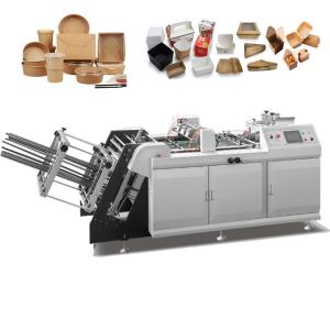 China Auto Feeding Biodegradable Paper Lunch Box Machine 4.5kw/H wholesale