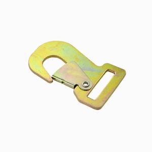 China High Quality New Style Factory Safety Cargo Gold Flat Buttle Hoist Hook For Tie Down wholesale