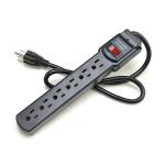 Surge Protection Portable 6 Outlet American Standard ETL Power Strip for Home