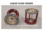 MARINE LIQUID FLOW OBSERVER T1200 CB / T422-1993 THE BODY IS MADE OF HT200 GRAY