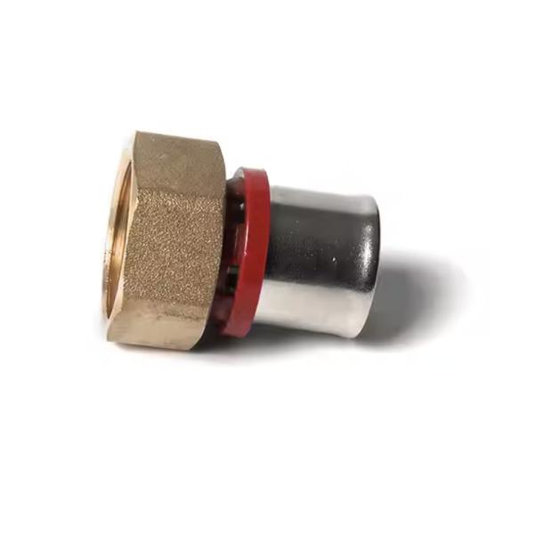 female threaded HEX Corrosion Resistant Chrome Plated Brass Compression Tube Fittings for Industrial Applications