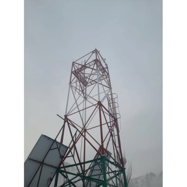 15M Steel Pipe Tower Fire Prevention Four Legged Tower Customized