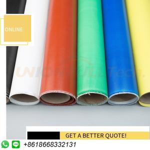 China Colored1 Silicone Coated Glass Fiber Fabric Heat Insulation 15oz For Insulation Jackets wholesale