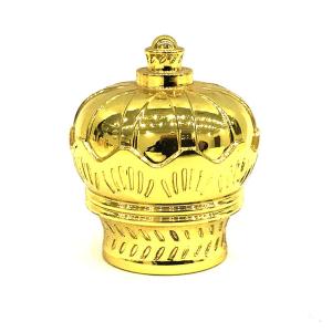 China Light Gold Metal Crown Type Zamac Perfume Bottle Cap wholesale