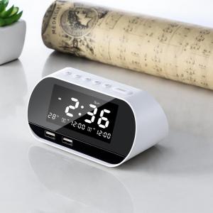 China Plastic Material Portable Clock Radio With LCD Display Sleep Timer wholesale