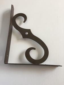 China Black Brown Designer Cast Iron Wall Brackets Room Wall Support Steel Reinforced wholesale