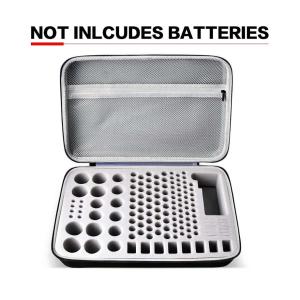 China zipper EVA 140 battery Storage Organizer With Tester wholesale