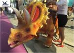 Kiddie Animatronic Walking Large Ride On Dinosaur Theme Park Game Center