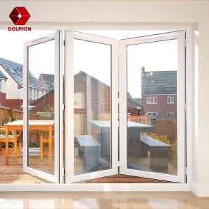 China Horizontal Sliding Folding Windows , Black White French Style Window For Villa wholesale