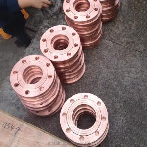 China Yellow Transparent Coating Copper Nickel Flange with Excellent Durability wholesale