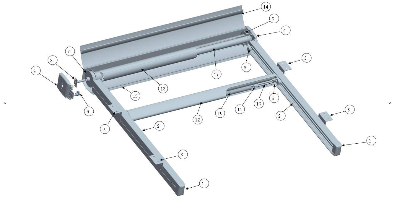 Waterproof Balcony Retractable Roof Awning Remote Motor Control Aluminium Retractable Awning