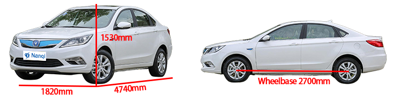 Changan EADO EV 460 New Energy Electric Car 4 Doors 5 Seats Notchback