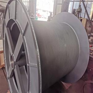 China Customized Double Fold Line Grooved Winch Drum Winding Rope wholesale