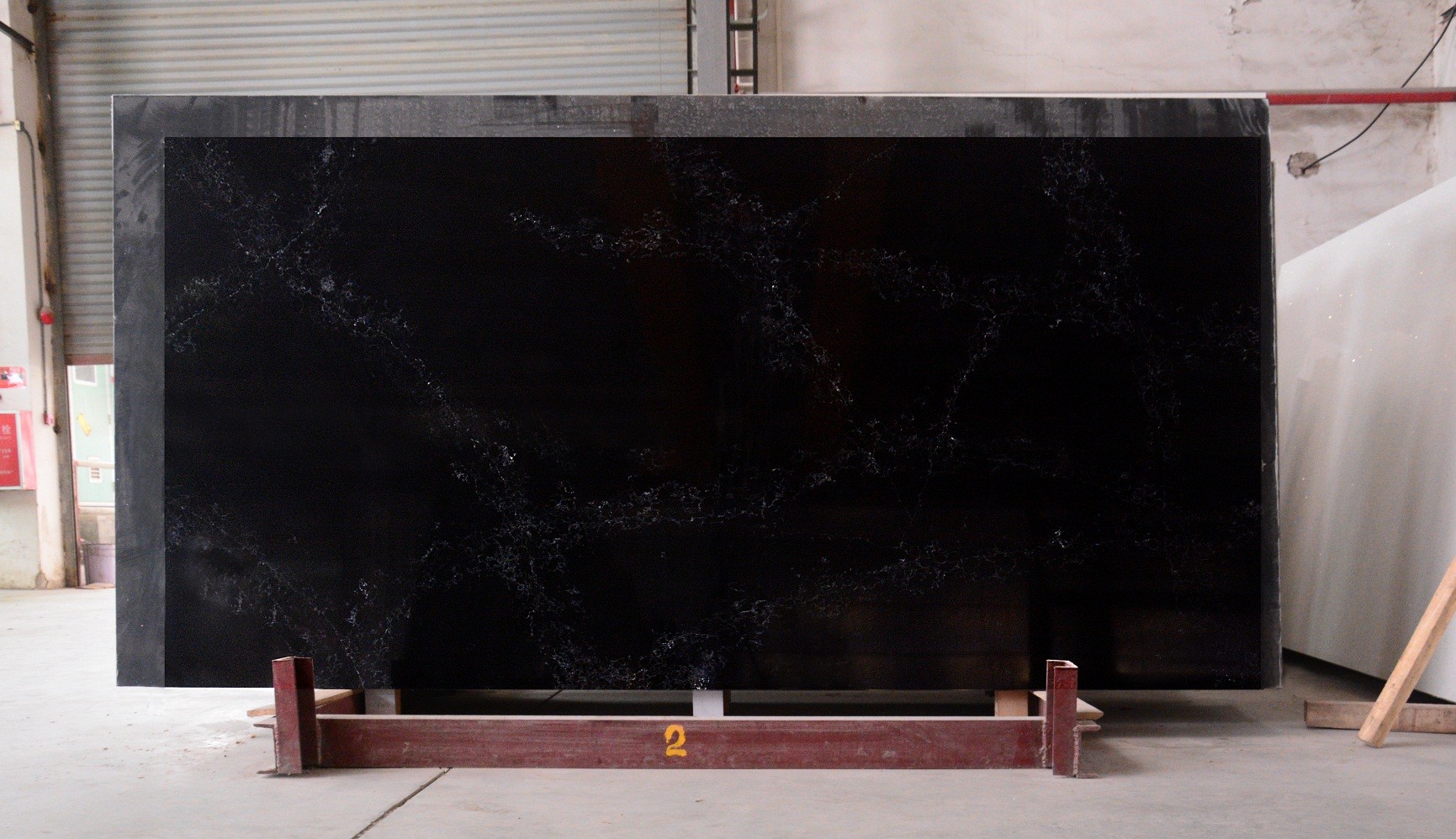 Artificial Black Calacatta Quartz Stone With Bathroom Commercial