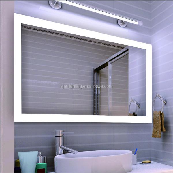 Hotel Must Have Large Wall Mounted Bathroom Mirror With Light And 50/60HZ