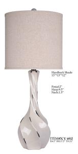 China Modern Chrome Ceramic Vase Lamp D13*31&quot; With Cream Drum Shade wholesale