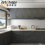 Modular Customized Kitchen Cabinet Black And White Lacquer For Kitchen Furniture