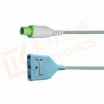 PVC Hellige Servomed 4 ECG Trunk Cable 10 Pin 3 Leads Non Toxic