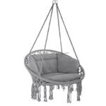 Hand Woven Macrame Cotton Rope Swing Chair Boho Hammock Hanging Chair Camping