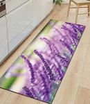 Lavender Absorbent Entrance Door Mat Anti Skid Washable Kitchen Carpet