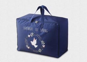 China Waterproof Woven Reusable Grocery Tote Bags Handled Large Storage With Oxford Cloth wholesale