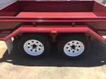 Heavy Duty Industrial 10x5 Tandem Box Trailer 2000KG Wtih Rolled C / Plate Floor