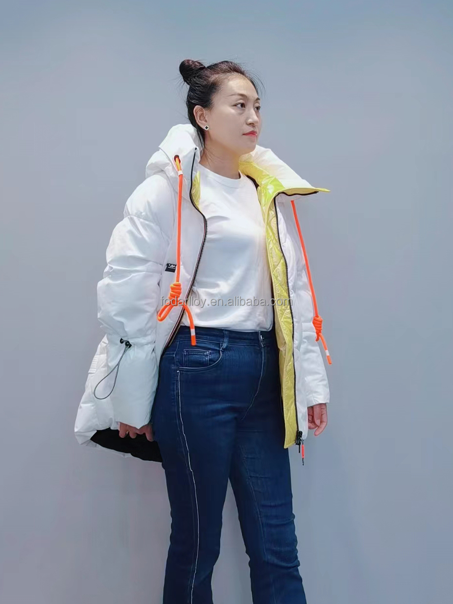 FODARLLOY F22560 Ladies Warm Hooded Cotton-padded Clothes Women Slim Long Winter Jackets Women Coats
