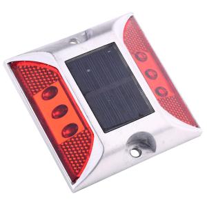 China IP68 aluminum Solar Road Pavement Markers 600MAH 2V 100MA Monocrystalline wholesale