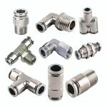 Stainless Steel Pneumatic Air Fittings 1/8 3/4 BSPT BSPP NPT Male Thread