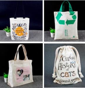 China natural 100% cotton canvas tote bags print womens large canvas tote shopping bag,Promotional Cotton Custom Printed Canva wholesale