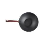 Unibody Cast Iron Stir Fry Pan Rose Glod Wok 2.5kg Without Coating