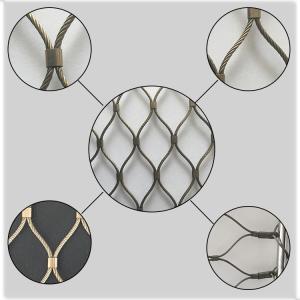 China Silvery Stainless Steel Ferrule Mesh Corrosion Resistance For Zoo Animal Protection wholesale