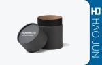 Matt Black Craft Cardboard Candle Boxes With Spot UV High Quality Paper Boxes