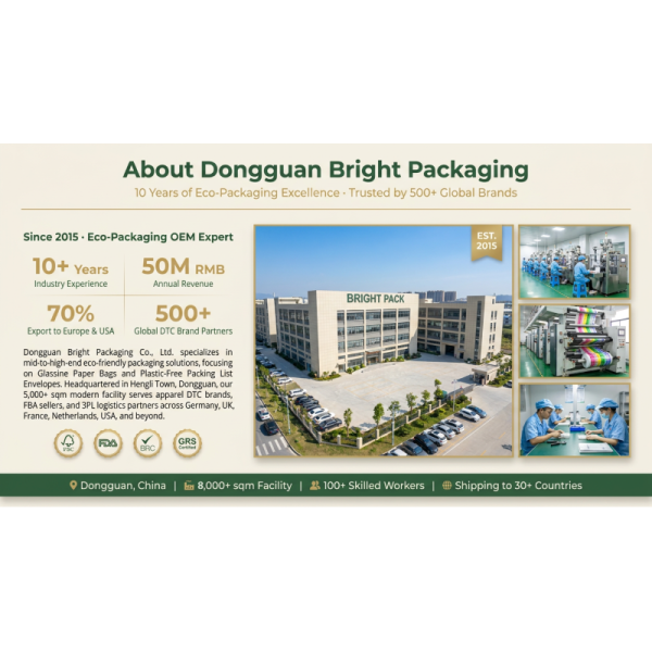 Decomposable Biodegradable Glassine Bag Apparel Packaging Compostable Eco Clothing Pouch Garment for Certified Recyclable Luxury