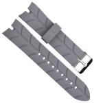 Leaf Texture Mens Rubber Watch Bands , 24mm Silicone Watch Strap