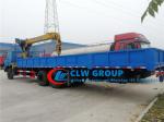 Dongfeng 6x4 8.5M Fence Truck With 10T Straight Arm XCMG Crane