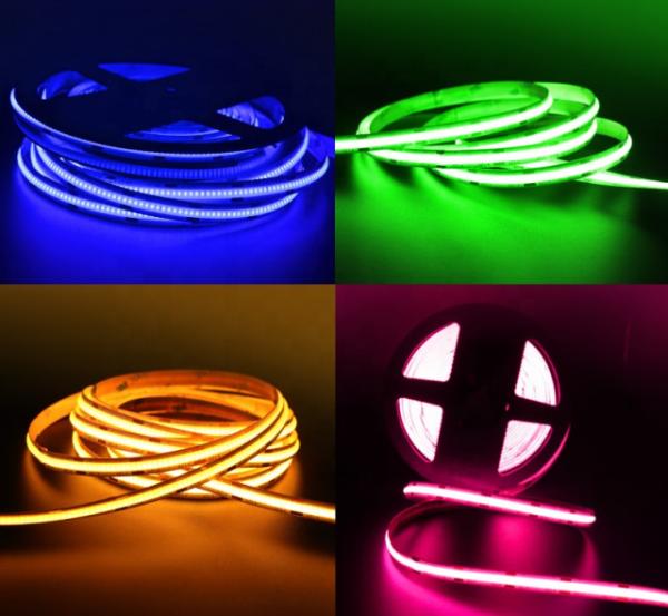 15W 840LEDs DC24V RGB COB Strip Tape Light Decoration aluminum tube For Shopping