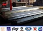 60ft Galvanized Steel Tubular Utility Power Pole Power Metal Telescopic