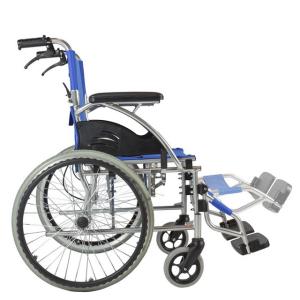 China Manual Foldable Aluminium Lightweight Transport Wheelchair wholesale