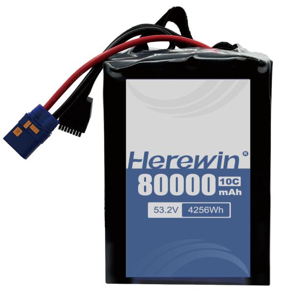 UAV Semi Solid State Battery 14S2P 53.2V 80000mAh High-Efficiency and Long
