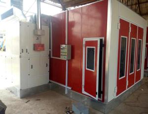 China 380V Industrial Automotive Paint Booth Mobile Auto Paint Booth With LED Lights wholesale
