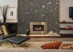 Waterproof Colorful Glitter Wall Fabric , Glitter Fabric Roll PU Material