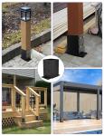 Metal 4×4 Post Base Inner Size 3.5"x3.5" Heavy Duty Post Bracket with Anti