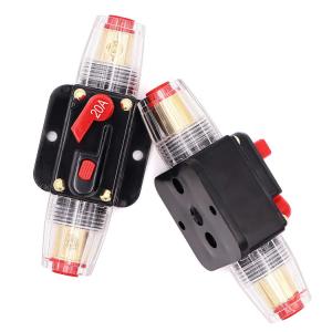 China Resettable 20 Amp Automotive Circuit Breakers 12V 24V 20A Inline Car Overload Protection on sale